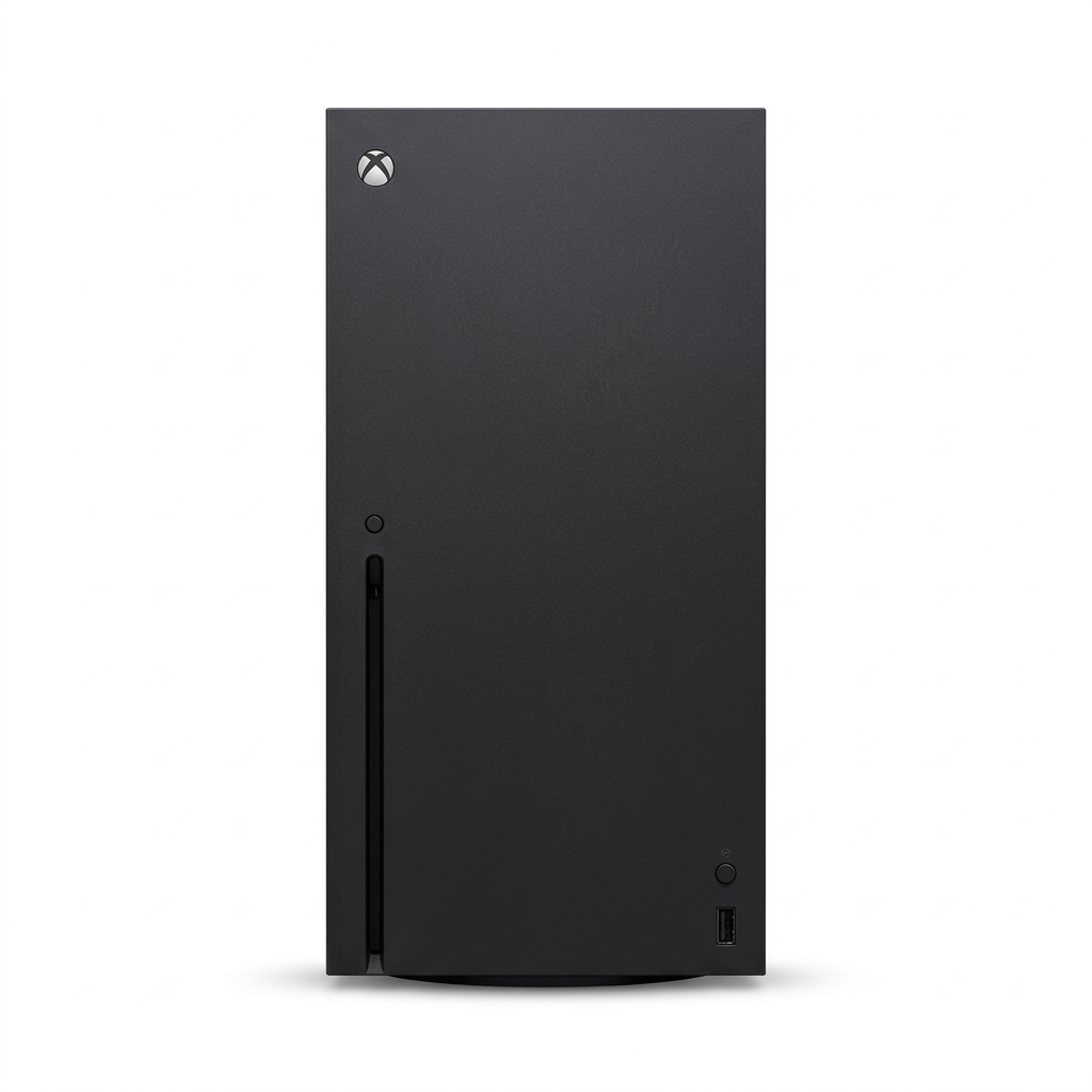Sort Xbox Series X 1TB med diskdrev
