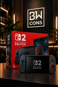 Nintendo Switch with BW CONS branding